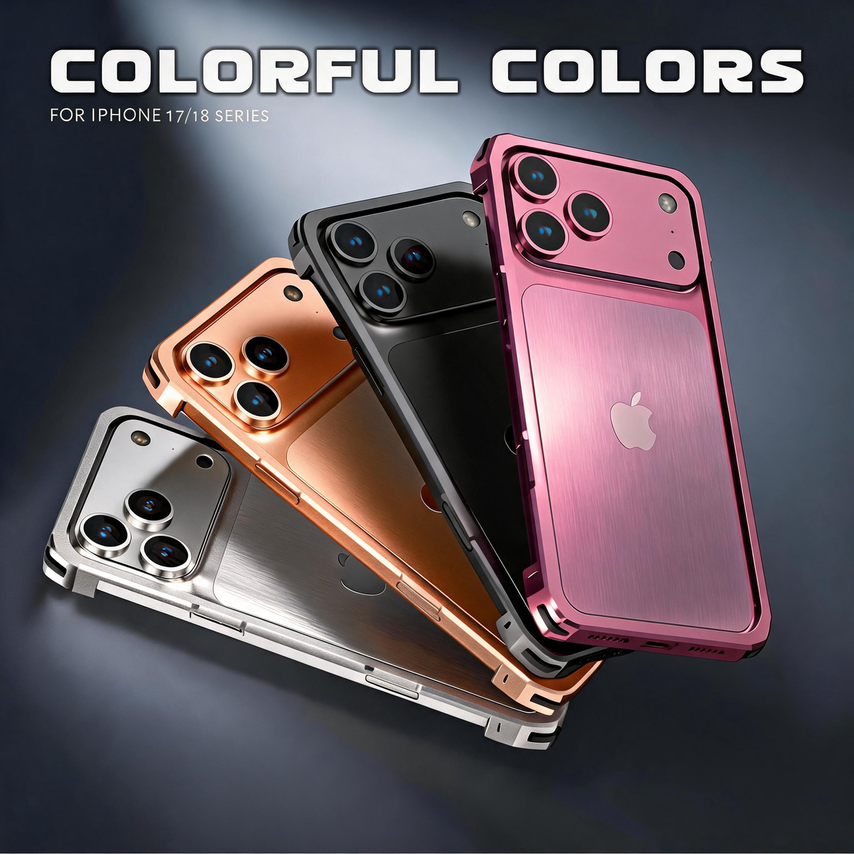 Luphie Slim Light Shockproof Snap-on Aluminum Metal Bumper Case Cover