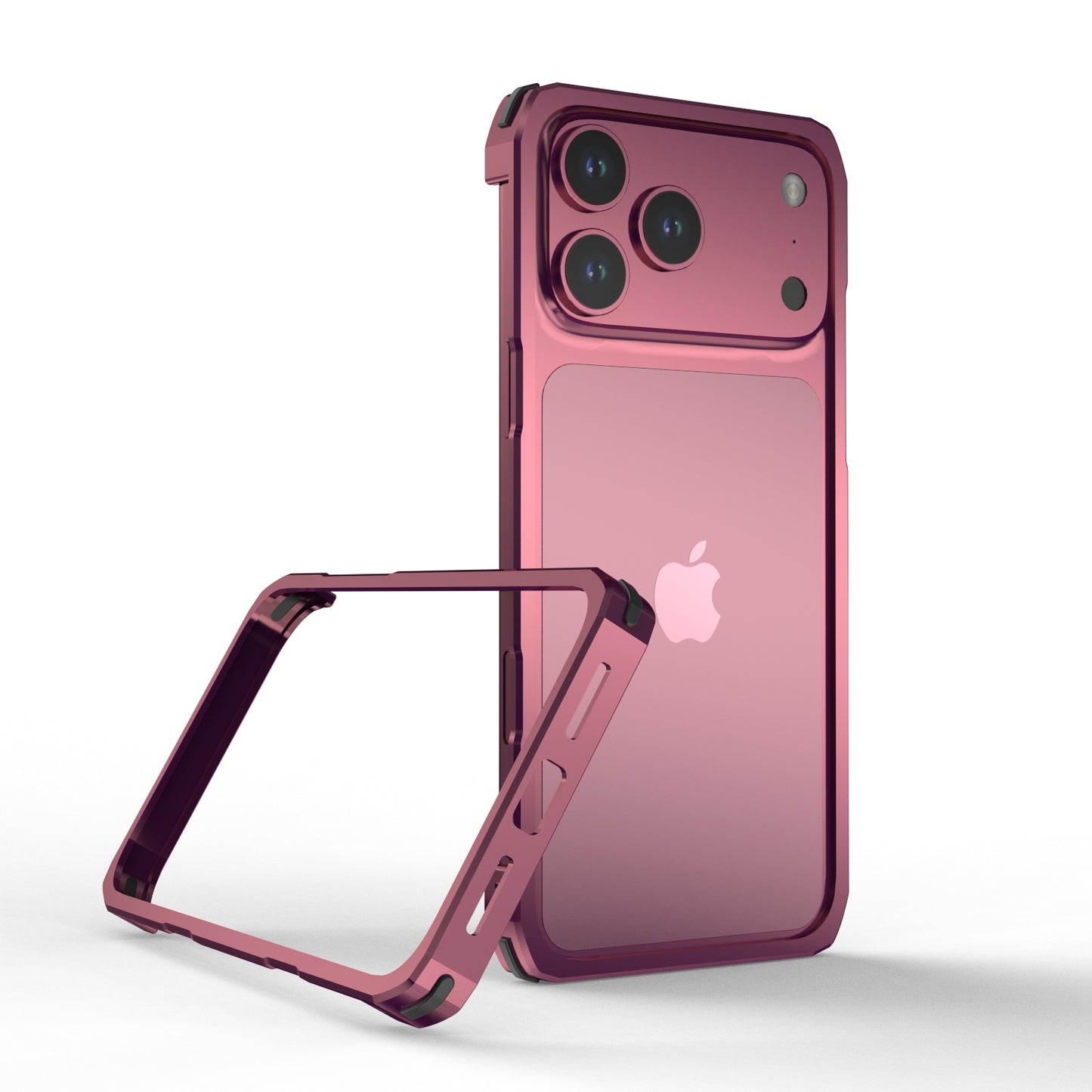 Luphie Slim Light Shockproof Snap-on Aluminum Metal Bumper Case Cover