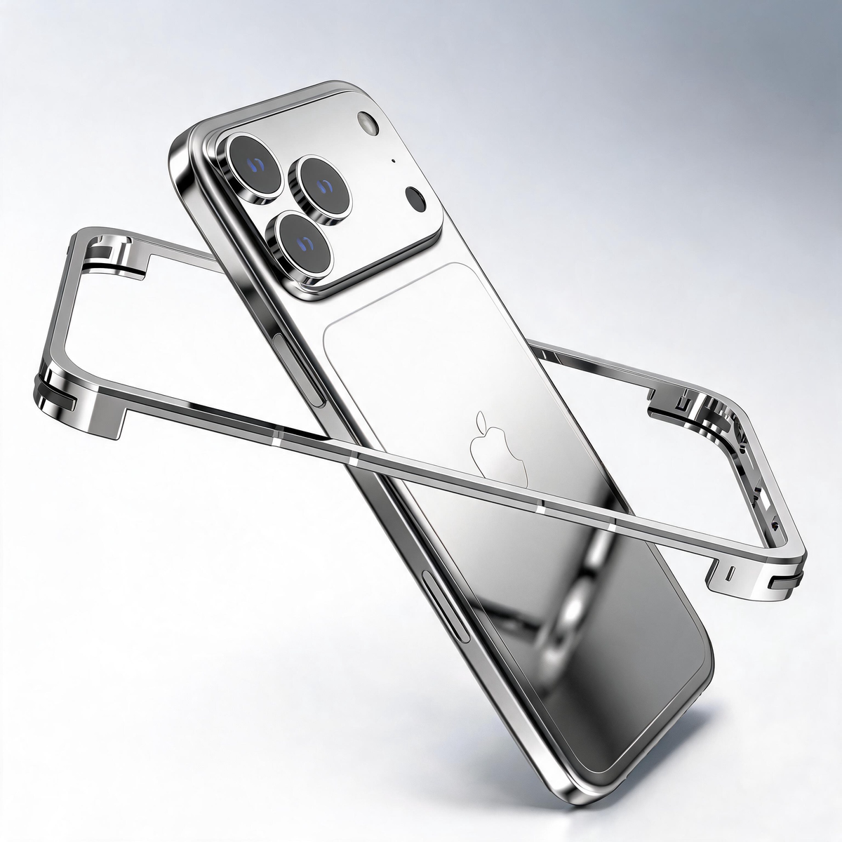 Luphie Slim Light Shockproof Snap-on Aluminum Metal Bumper Case Cover