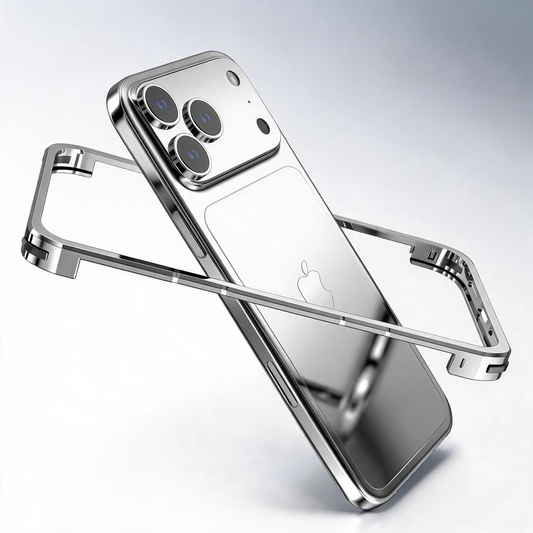Luphie Slim Light Shockproof Snap-on Aluminum Metal Bumper Case Cover