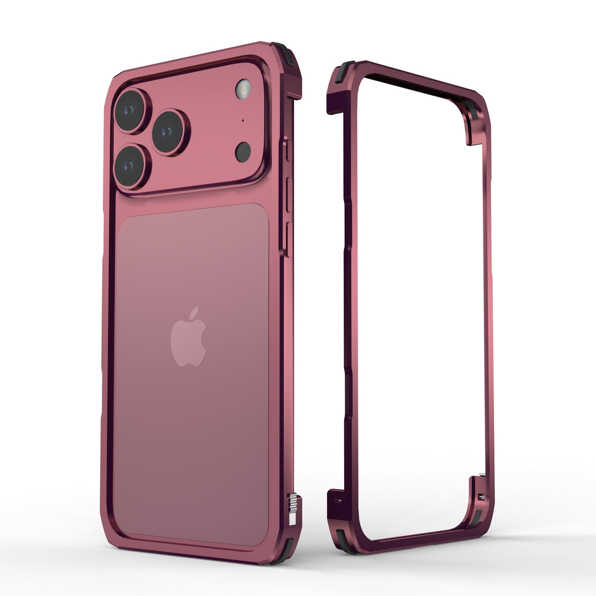 Luphie Slim Light Shockproof Snap-on Aluminum Metal Bumper Case Cover