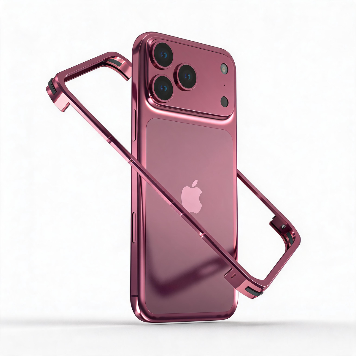 Luphie Slim Light Shockproof Snap-on Aluminum Metal Bumper Case Cover