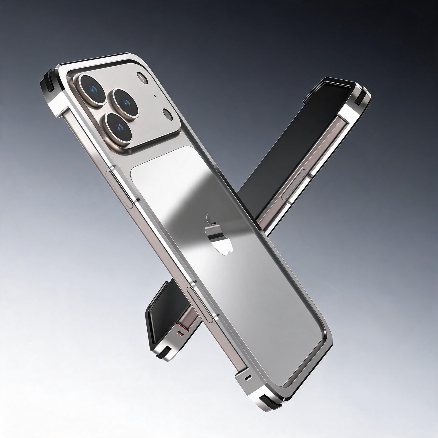 Luphie Slim Light Shockproof Snap-on Aluminum Metal Bumper Case Cover