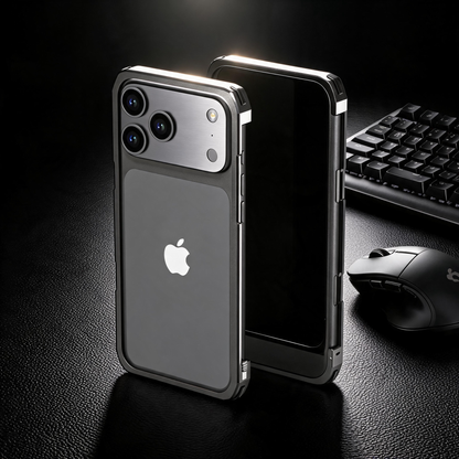Luphie Slim Light Shockproof Snap-on Aluminum Metal Bumper Case Cover