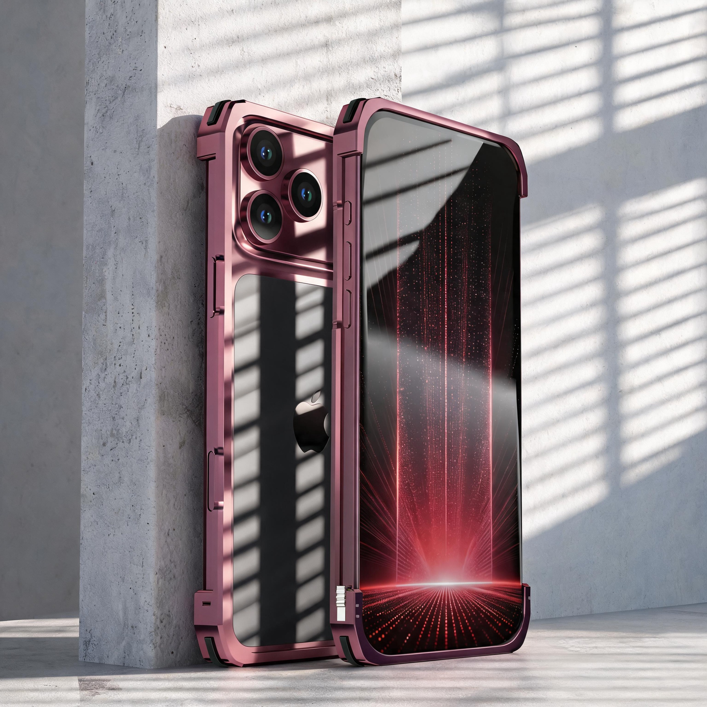 Luphie Slim Light Shockproof Snap-on Aluminum Metal Bumper Case Cover