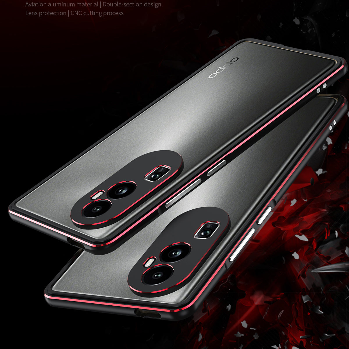 iy Aurora Sword Lens Protector Bicolor Aluminum Bumper Case for OPPO R ...