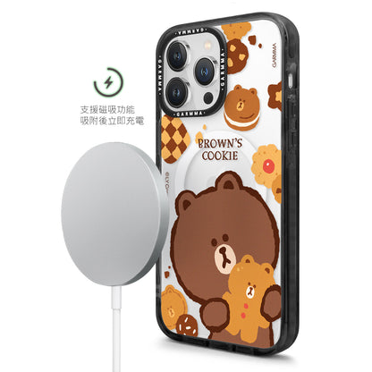 GARMMA Line Friends Cookies MagSafe Premium Military Grade Drop Tested Impact Case Cover