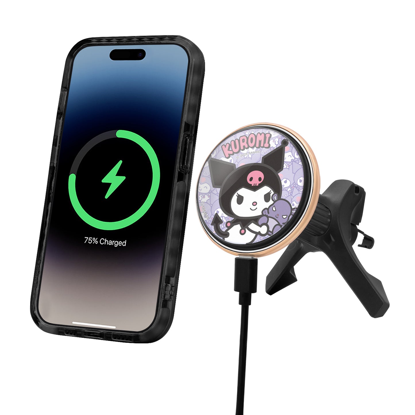 GARMMA Sanrio Characters 15W MagSafe Charger Car Wireless Charging Bracket