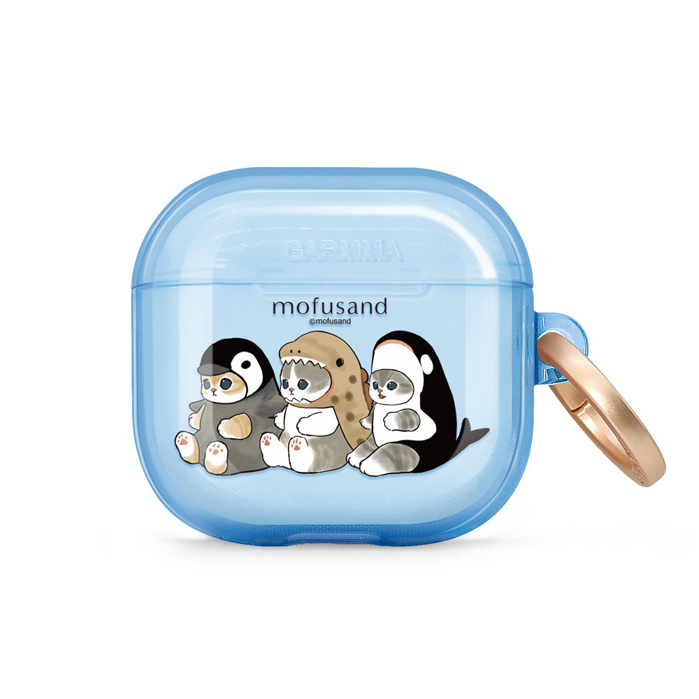 GARMMA mofusand Apple AirPods 4 / Pro 3 Charging Case Cover with Metal Hook