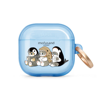 GARMMA mofusand Apple AirPods 4 / Pro 3 Charging Case Cover with Metal Hook