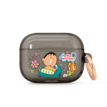 GARMMA Crayon Shin-chan Apple AirPods 4 / Pro 3 Charging Case Cover with Metal Hook