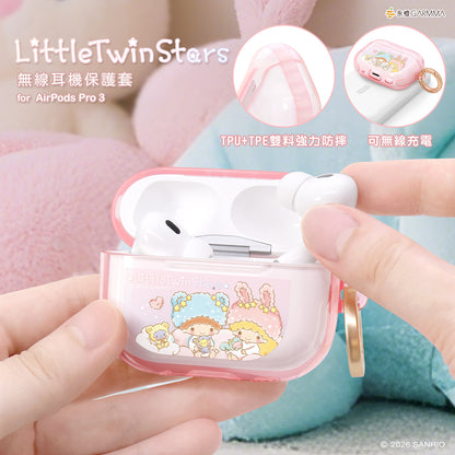 GARMMA Sanrio Characters Apple AirPods 4 / Pro 3 Charging Case Cover with Metal Hook