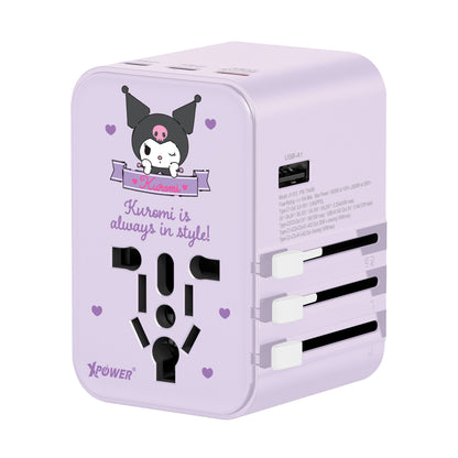 XPower x Sanrio 45W 6-Output PD 3.0/PPS Travel Adapter Universal Plug