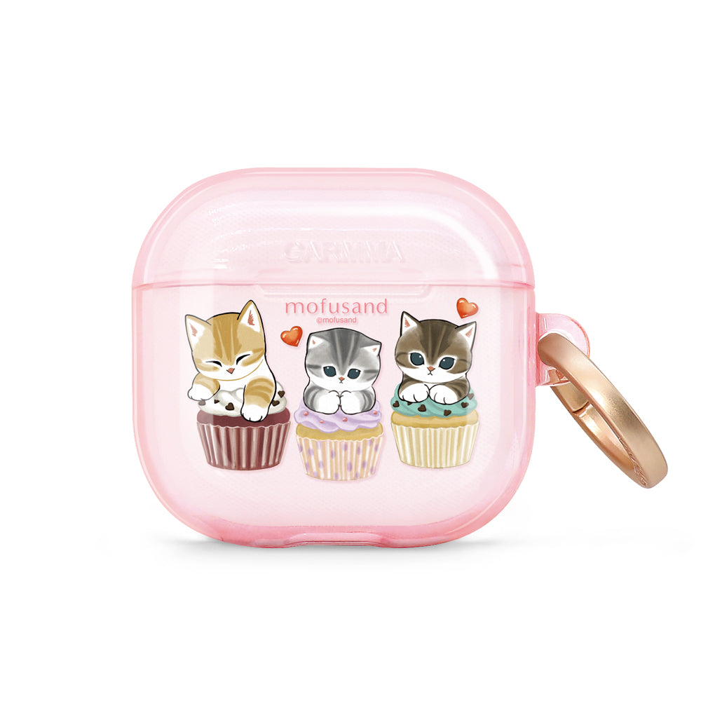 GARMMA mofusand Apple AirPods 4 / Pro 3 Charging Case Cover with Metal Hook