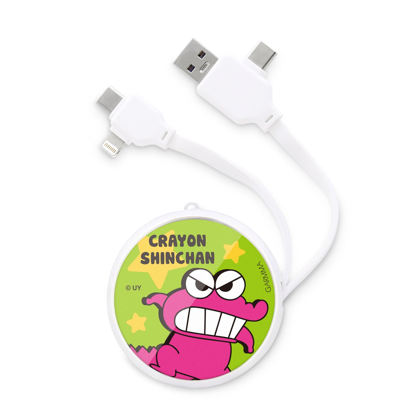 GARMMA Crayon Shin-chan PD Fast Charge Lightning+Type-C Extracted Extension Cable