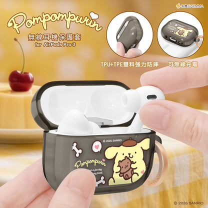 GARMMA Sanrio Characters Apple AirPods 4 / Pro 3 Charging Case Cover with Metal Hook