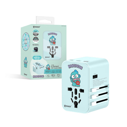 XPower x Sanrio 45W 6-Output PD 3.0/PPS Travel Adapter Universal Plug