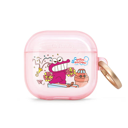 GARMMA Crayon Shin-chan Apple AirPods 4 / Pro 3 Charging Case Cover with Metal Hook
