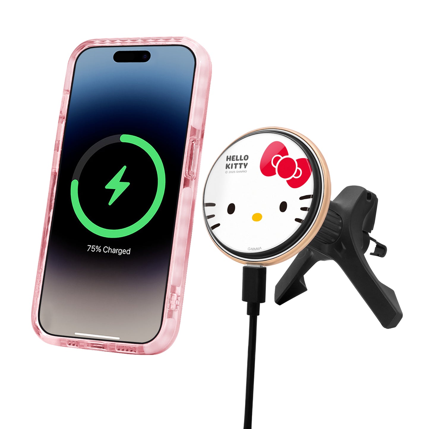 GARMMA Sanrio Characters 15W MagSafe Charger Car Wireless Charging Bracket
