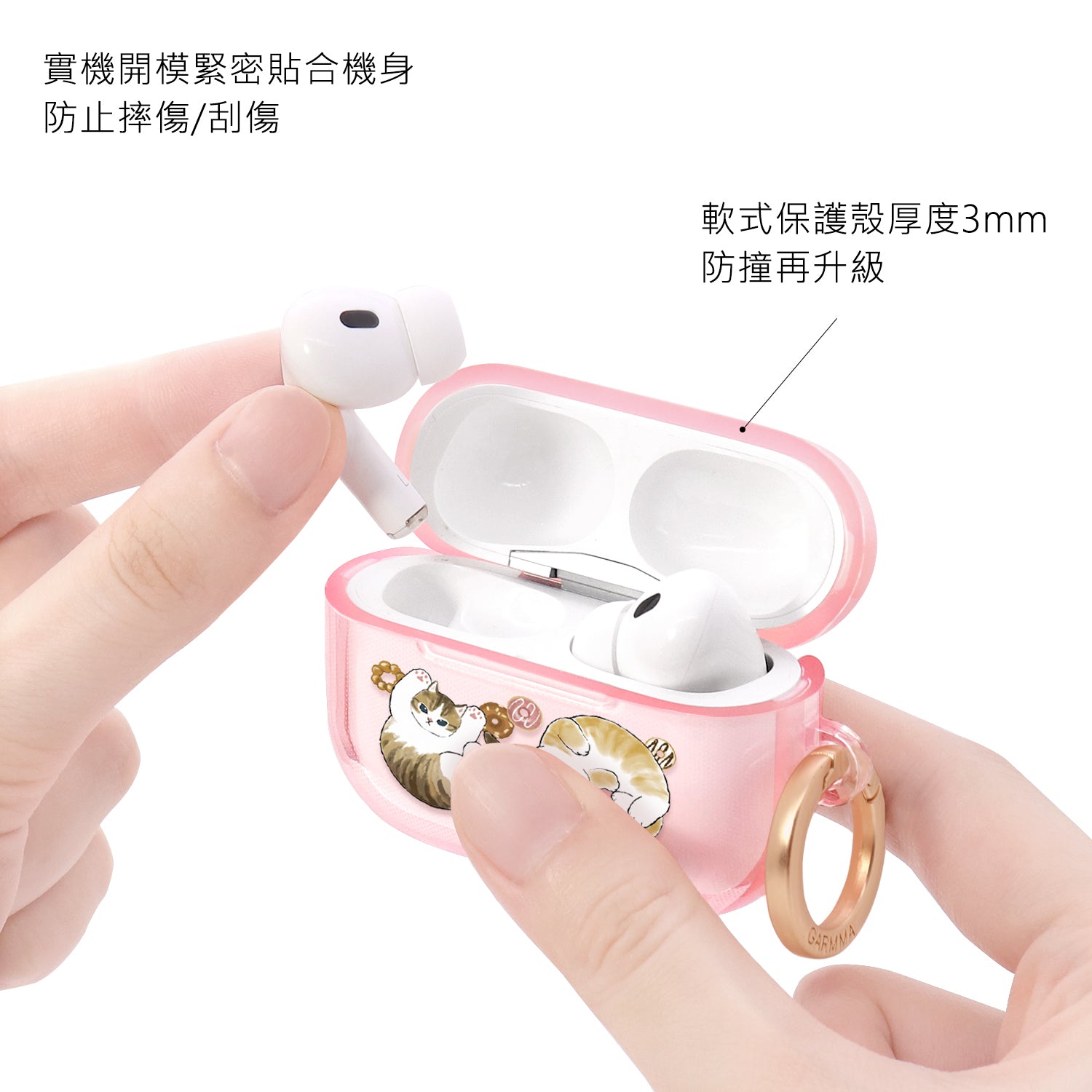 GARMMA mofusand Apple AirPods Pro 2/1 Charging Case Cover with