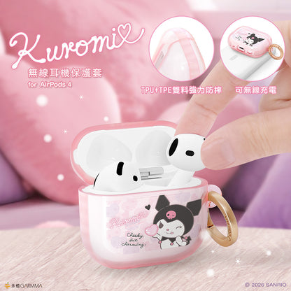 GARMMA Sanrio Characters Apple AirPods 4 / Pro 3 Charging Case Cover with Metal Hook