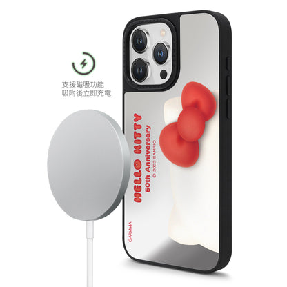 GARMMA Hello Kitty 50th Anniversary MagSafe Mirror Military Grade Drop Tested Impact Case Cover