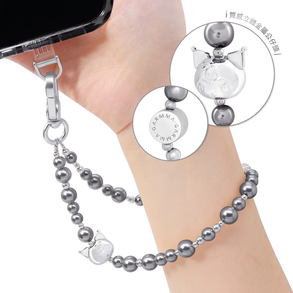 GARMMA Sanrio Characters Pearl Charm Buckle Strap Phone Lanyard
