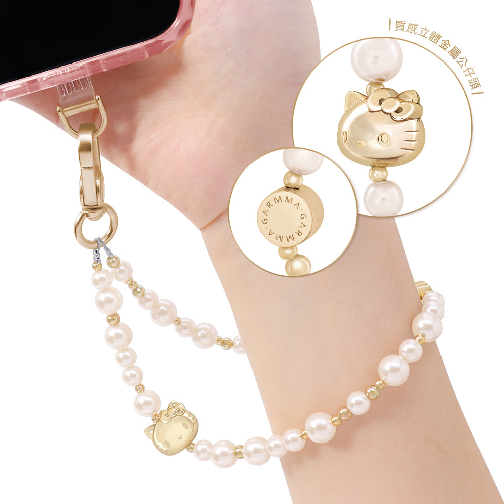 GARMMA Sanrio Characters Pearl Charm Buckle Strap Phone Lanyard