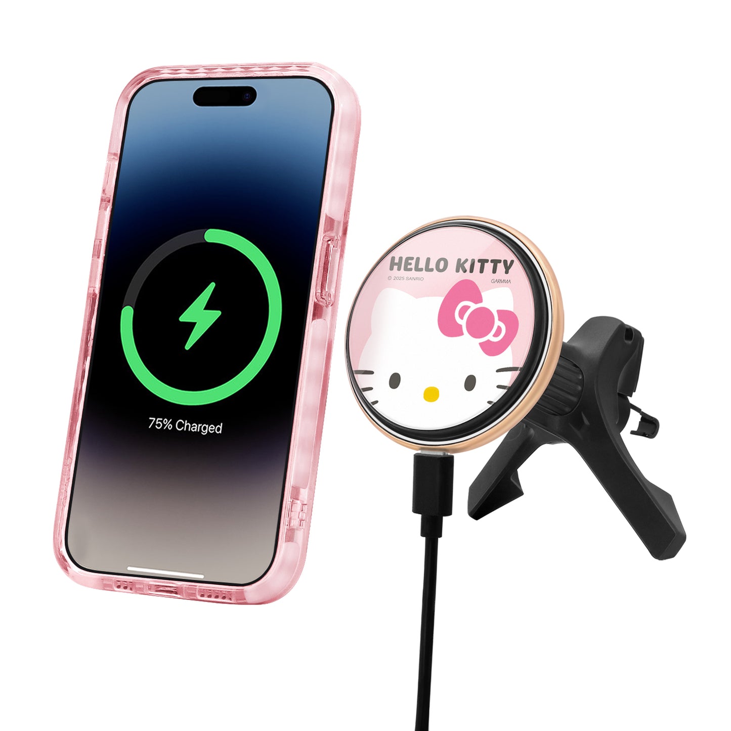 GARMMA Sanrio Characters 15W MagSafe Charger Car Wireless Charging Bracket