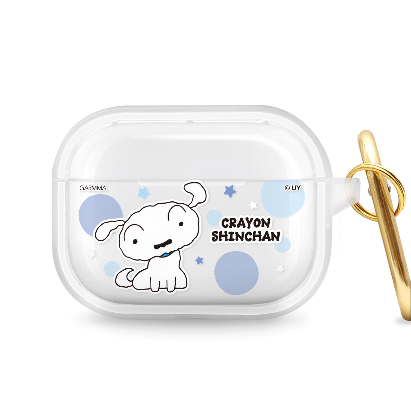 GARMMA Crayon Shin-chan Apple AirPods Pro 2/1 Charging Case Cover with Carabiner Clip