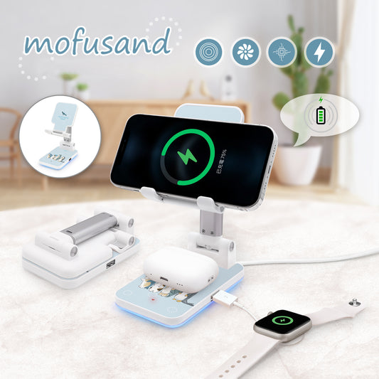 GARMMA mofusand Wireless Charging Stand Phone AirPods Charger
