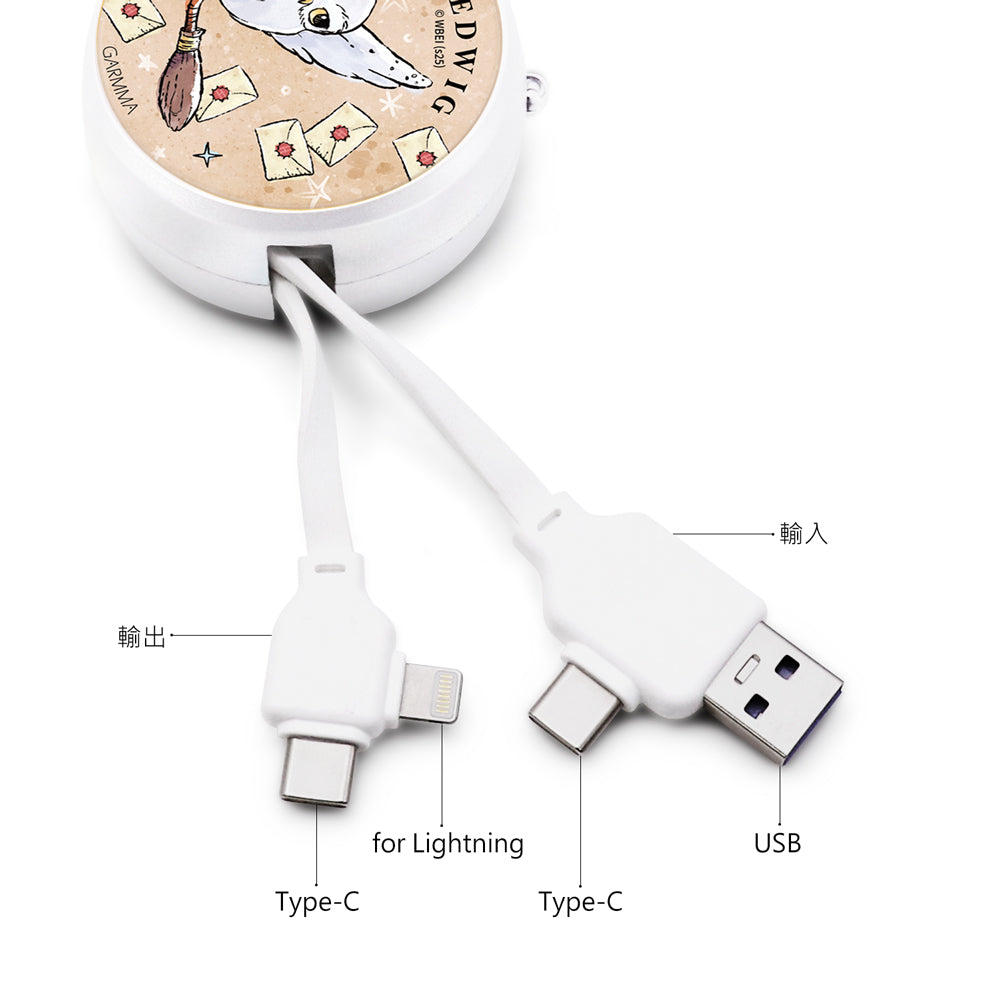 GARMMA Harry Potter PD Fast Charge Lightning+Type-C Extracted Extension Cable