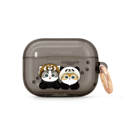 GARMMA mofusand Apple AirPods 4 / Pro 3 Charging Case Cover with Metal Hook