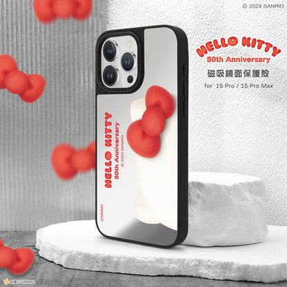 GARMMA Hello Kitty 50th Anniversary MagSafe Mirror Military Grade Drop Tested Impact Case Cover