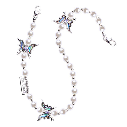 PYNANA Jewelry Aesthetics & Handcraft Multifunctional Chain Phone Charm Beads Strap Pearl Lanyard