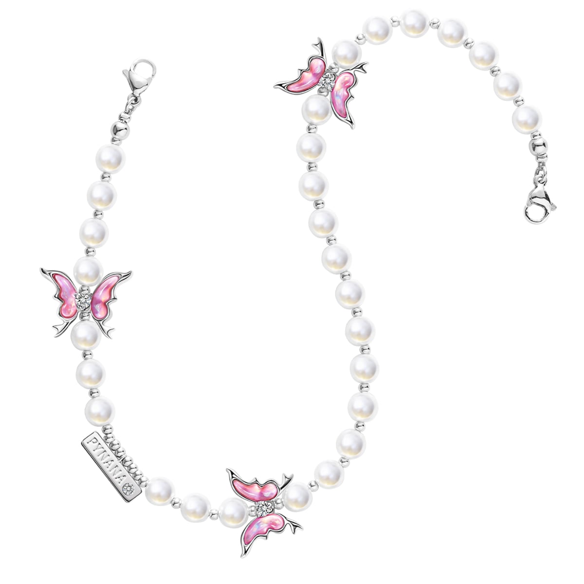 PYNANA Jewelry Aesthetics & Handcraft Multifunctional Chain Phone Charm Beads Strap Pearl Lanyard