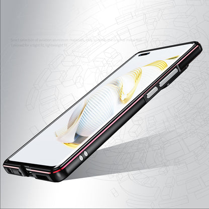 iy Aurora Sword Lens Protector Bicolor Aluminum Bumper Case for Huawei nova 11 series & nova 10 series