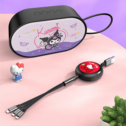 UKA Sanrio Characters Retractable 3-in-1 Lightning+Type-C+Micro USB Cable