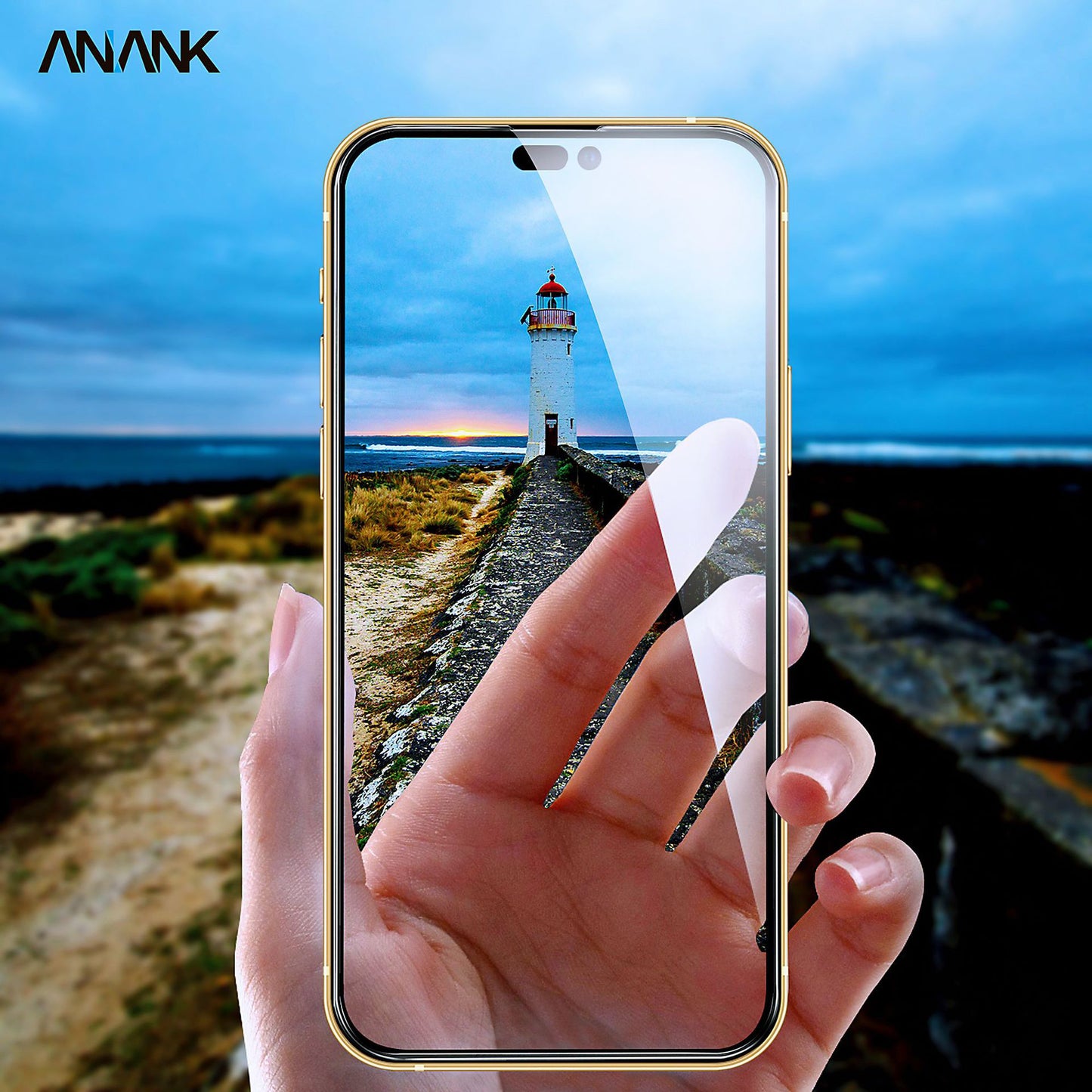 ANANK 9H Hardness Full Coverage Tempered Glass Screen Protector Film