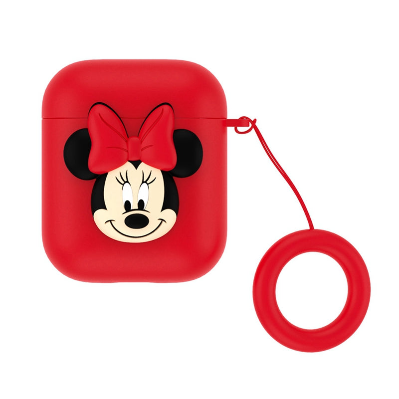 UKA Disney Shockproof Apple AirPods Pro&2&1 Silicone Case Cover with Ring Strap