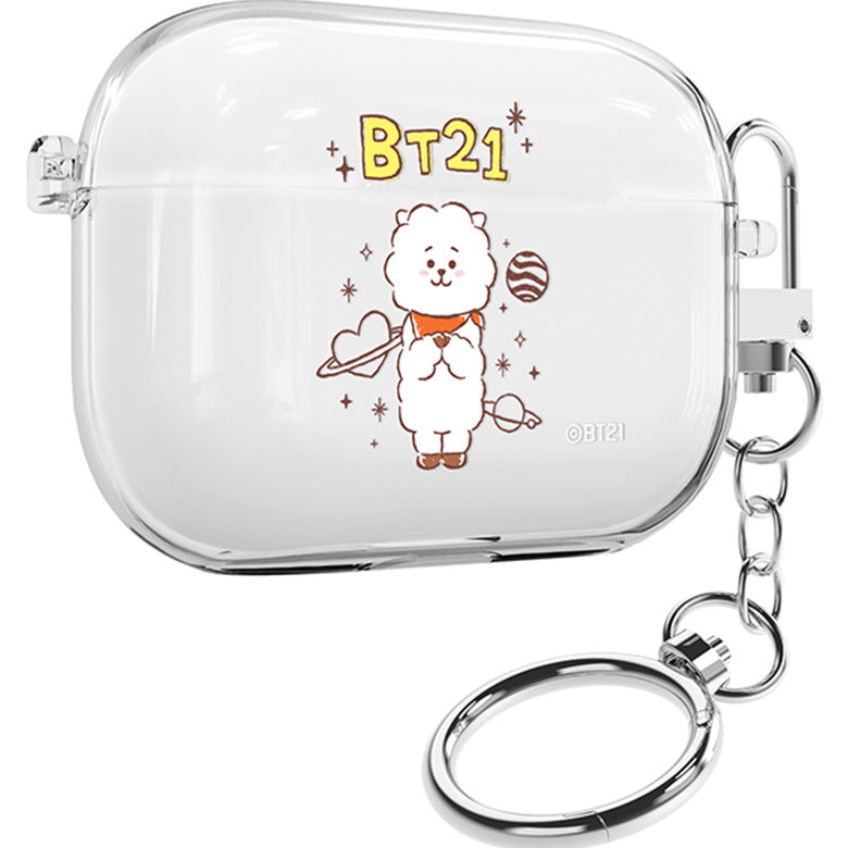 BT21 Basic Sketch Clear Slim Apple AirPods Case Cover