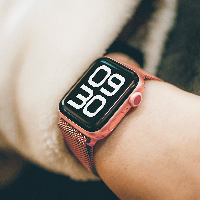 X Doria Mesh Band Metal Loop Stainless Steel WatchBand for Apple