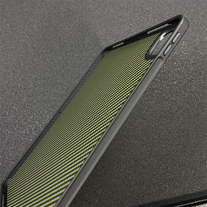 Oatsbasf Military-Grade Drop Protection Hybrid Carbon Fiber Case for Apple iPad