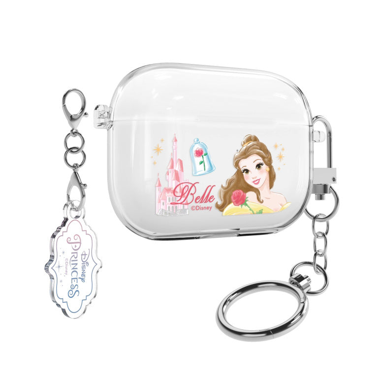 Disney Princess Castle Clear Slim Apple AirPods Case Cover