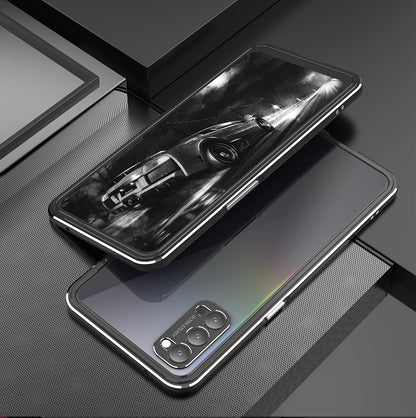 iy Aurora Sword Lens Protector Bicolor Aluminum Bumper Case for OPPO Reno4 Pro 5G | OPPO Reno4 5G