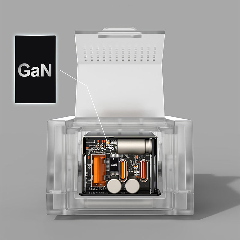 Mfish Mad Pixels Lab Fast Car 65W GaN Desktop Charging Station Mini Portable Charger Socket