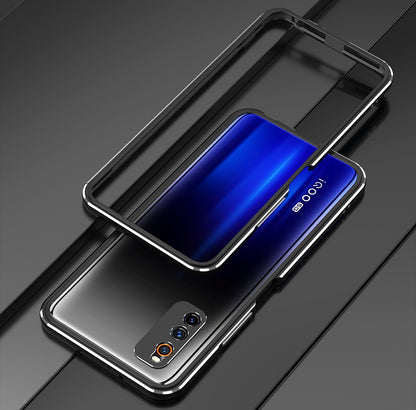 iy Aurora Sword Lens Protector Bicolor Aluminum Bumper Case for vivo iQOO Neo5 Lite & iQOO Neo3 5G