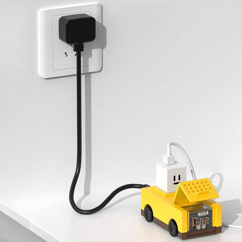 Mfish Mad Pixels Lab Fast Car 65W GaN Desktop Charging Station Mini Portable Charger Socket