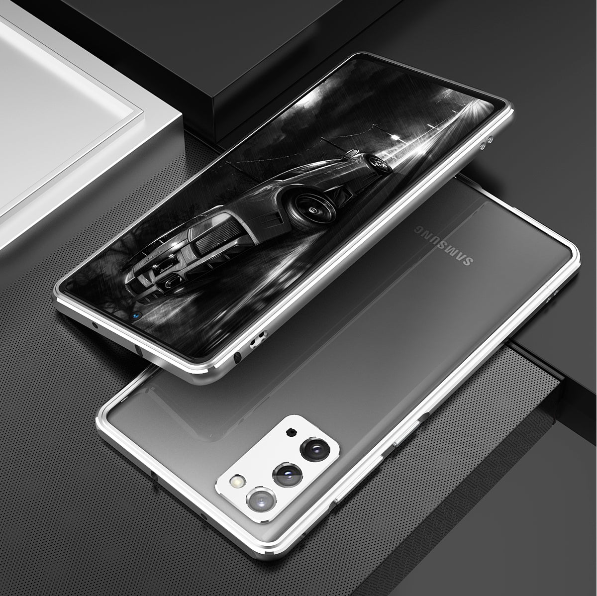 iy Aurora Sword Lens Protector Bicolor Aluminum Bumper Case for Samsung Galaxy Note20 5G | Note20 Ultra 5G
