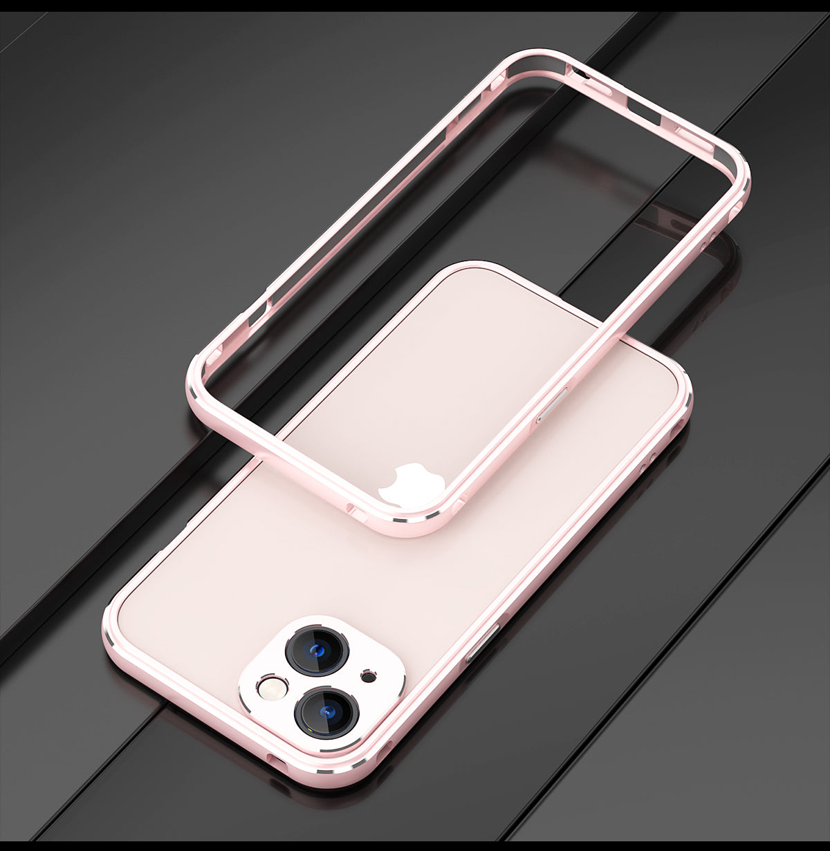 iy Aurora Sword Lens Protector Bicolor Aluminum Bumper Case for Apple iPhone 13 series